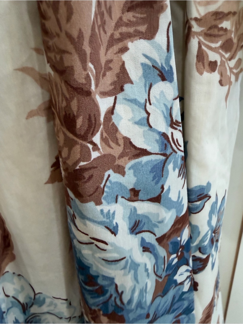New Abercrombie & Fitch Emerson Cream Floral Square-Neck Puff Sleeve Dress (121) - Picture 6 of 8